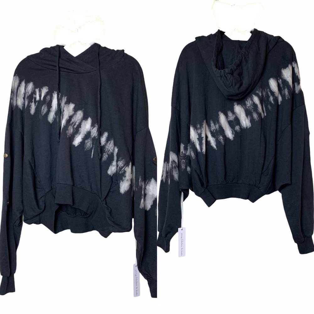 Young Fabulous & Broke Raissa Tie Dye Hooded Sweatshirt / Cropped Hoodie